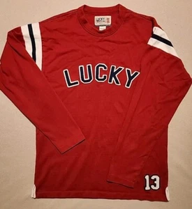 Vintage Lucky Brand Sweatshirt, Mens Medium, Long Sleeve, Stitched Spell Out - Picture 1 of 11