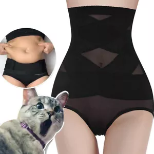 Women High Waist Slimming Tummy Control Knickers Body Shaper Briefs Underwear - Picture 1 of 16