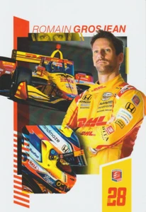 2022 Romain Grosjean DHL Honda Dallara Indy Car Hero Card - Picture 1 of 2