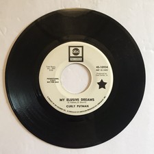 Curly Putman My Elusive Dreams / Hurtin' Like A Heartache ABC Records Promo 45