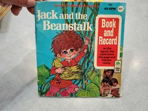 Vtg 1971 Jack And The Beanstalk #1950 Peter Pan Book Record LP 45 Gb42 - Imagen 1 de 2