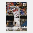 2018 TOPPS NOW #MOW-7 OZZIE ALBIES RED-HOT ROOKIE LEADS NATIONAL LEAGUE IN XBH