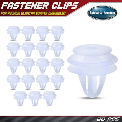 20 piezas clips de retención de panel de ajuste de 9,5 mm para Hyundai Elantra Sonata Chevrolet Kia Foto 1 de 4