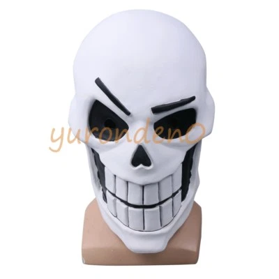 Undertale Papyrus Mask Helmet Cosplay Adult Halloween Party Latex Mask Props New - Image 1 of 4