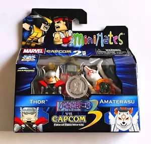Minimates Marvel vs Capcom THOR & AMATERASU Wave 3 Toys R Us Exclusive Brand New - Picture 1 of 2