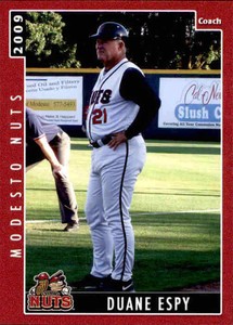 2009 Modesto Nuts Grandstand #11 Duane Espy Hitting Coach Baseball Card