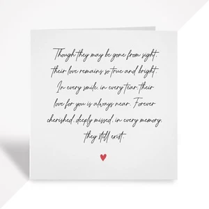 Sympathy Card | Heartfelt Bereavement Condolence Card for Loss Comfort & Support - Picture 1 of 5