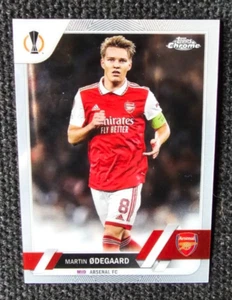 Martin Odegaard Arsenal Refractor Card Topps Chrome 2022-23 #88 - Picture 1 of 2