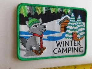 BOY SCOUTS CANADA PATCH WINTER CAMPING PUUPY DOG BADGE COLLECTOR - Bild 1 von 2