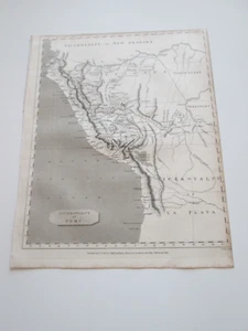 1806 MAPPA ATLANTE CADELL E DAVIES, ""VICEREAME DELLA NUOVA GRANADA"" VICEREAME PERU" - Foto 1 di 3