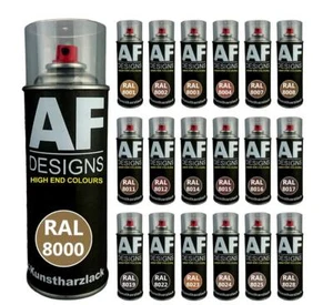 RAL 8000-8028 Kunstharz Lackspray Buntlack Spraydose Sprühdose glänzend matt - Bild 1 von 67