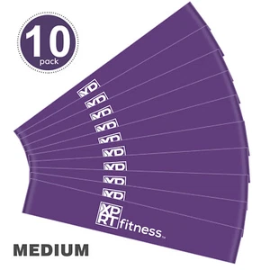 10er Set Widerstandsschlaufe Übungsbänder Fitness Trainingsbänder mit Tragetasche - Bild 1 von 35
