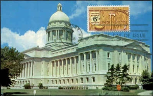 US FDC #1357 State Capital Picture Post Card Frankfort, KY Daniel Boone - Picture 1 of 2
