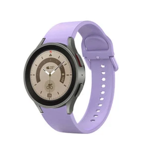 Braccialetto 20 MM IN Silicone per Samsung Galaxy Watch 5 4 Smartwatch Viola - Zdjęcie 1 z 3