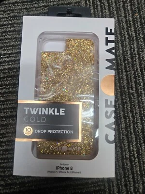 🍒 Funda CaseMate Apple iPhone 8/7/6s Twinkle Gold en Stardust --B Foto 1 de 4