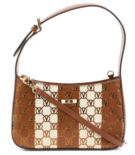 Borsa Valentino by Mario Valentino Kai Monogram righe pelle Italia nuova con etichetta