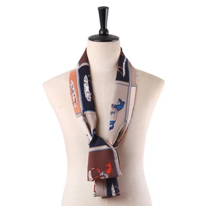 Großer Schal Damen Tuch Halstuch orange rosa - Bild 1 von 1