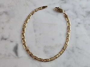Womens Vintage Estate 14K Yellow Gold Italian Bracelet 4.8g E5222 - Picture 1 of 3