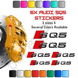 6x Audi SQ5 Caliper Decal Sticker, HIGH QUALITY Brake Caliper Decals / Stickers - Bild 1 von 3