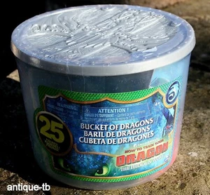 How To Train Your Dragon Hidden World Bucket of Dragons New 25 Miniature Figures - Picture 1 of 7