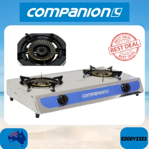 COMPANION DOUBLE BURNER WOK COOKER - PIEZO IGNITION - Picture 1 of 12