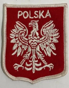 PATCH, POLAND FLAG POLSKA, POLISH COAT OF ARMS - Picture 1 of 1