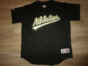 Rich Harden #40 Oakland Athletics A's MLB Majestic Black Sewn Jersey XL mens - Picture 1 of 4