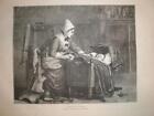Anxious Times Mother Baby print 1871 A J H Luxmoore