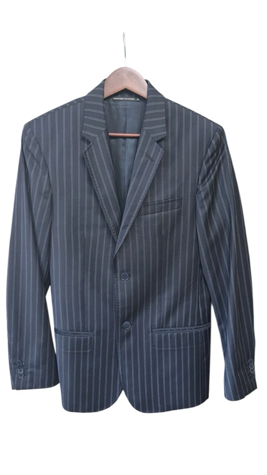 Blazer Club Monaco a Rayas Talla 36 Lana en Azul Marino Foto 1 de 4