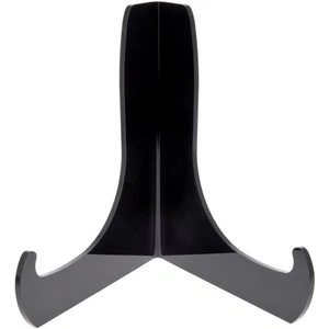 Caballete angular acrílico negro Plymor con repisas de soporte profundo, 7,5" H x 7" W x 5,75" D - Imagen 1 de 1