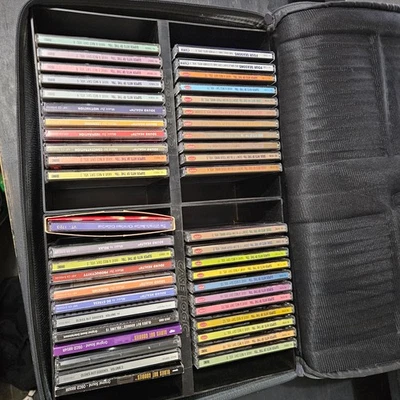 Case Logic CD60 Blue CD Carrying Case Shoulder Strap Loaded 40 CDs - Image 1 of 4