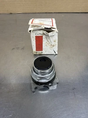 Eaton Cutler Hammer 10250T101 Black Push Button Operator New Old Stock - Image 1 of 4