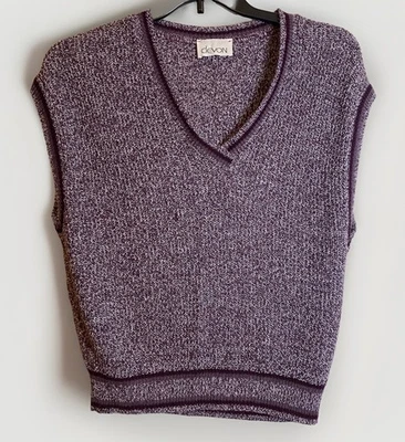 Vintage Devon Sweater Vest Size Large Women's Knit Sweater Union Made In USA - Image 1 of 4