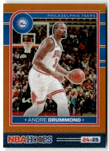 2024-25 Panini NBA Hoops No. 134 Andre Drummond Orange Prizm 49/199 - Bild 1 von 2