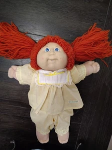 1986 Cabbage Patch ICI Taiwan Zähne Grübchen rote Haare blaue Augen rosa Sig Cpk - Bild 1 von 24
