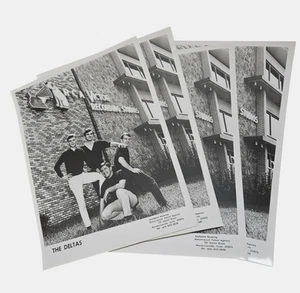 Vintage 80er The Deltas Rockabilly Musik Band Pressefotos 4er Set Biber Talent - Bild 1 von 5