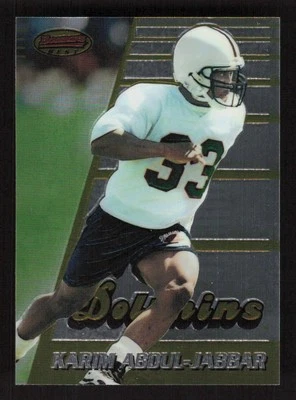 Karim Abdul-Jabbar 1996 Bowman's Best #155 Rookie Miami Dolphins - Image 1 of 2