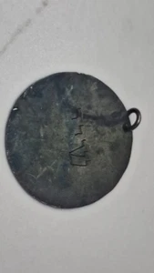 Antique Judaica amulet medal pendant Hebrew שדיTalisman Shadai silver Stirling - Picture 1 of 3