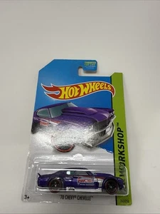 Hot Wheels 1/64 Diecast HW Workshop 243/250 Purple 1970 Chevy Chevelle - Picture 1 of 3