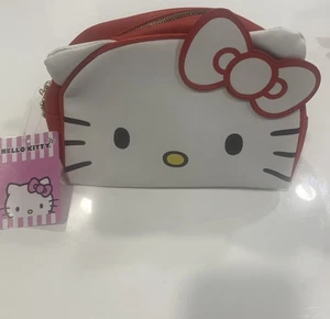 Hello Kitty Dome Makeup Travel Pouch - Red - Picture 1 of 5
