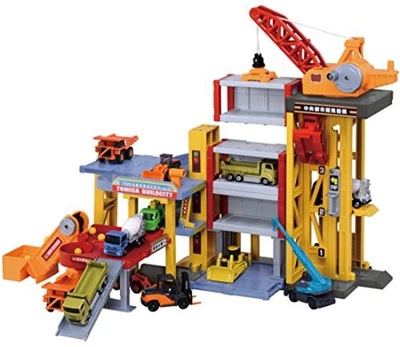 Takara Tomy Tomica Town Build City Power Crane Construction Site F/S w/Tracking# - Image 1 of 4