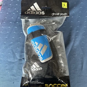 Adidas Ghost Soccer Blue Shin Guards      Junior   S       3'3" - 3'10"  NiP - Picture 1 of 2