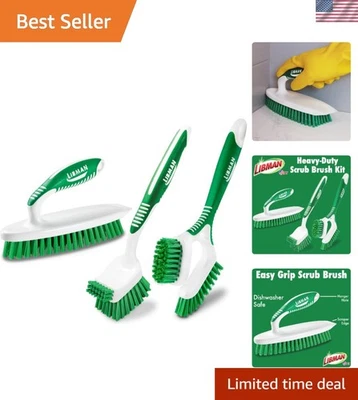 Kit de cepillos de limpieza para el hogar de alta resistencia para azulejos de baño de cocina Foto 1 de 4