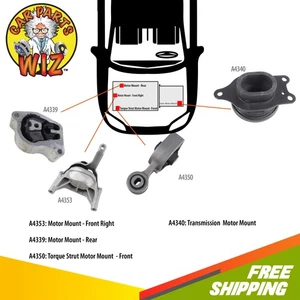 NUEVO kit de montaje de motor y transmisión para Nissan Altima 07-12 2,5 L DOHC QR25DE - Imagen 1 de 7