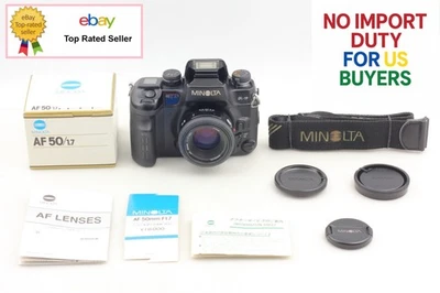 [N MINT+3] Minolta α9 a9 Alpha Maxxum Dynax Film Camera AF 50mm f1.7 Lens japan - Image 1 of 4