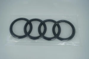 Audi OEM Emblem Badge Logo Black 4H0 853 605 C 2ZZ Genuine Made in Germany New - Picture 1 of 6