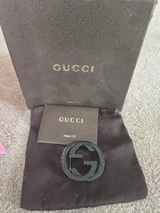 Solid Brass Gucci Belt Buckle With Card And Box!! - Picture 1 of 7