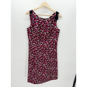 RSVP by Talbots Damenkleid weinrot burgunderrot Taft Twill Schleife Fit and Flare 6 - Bild 1 von 11