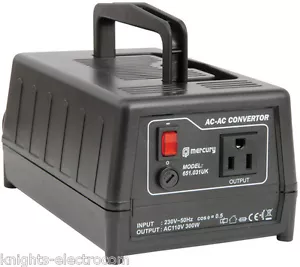 Convertidor de voltaje reductor de 300 W del Reino Unido a EE. UU. / Transformador 230 V a 110 V adaptador de EE. UU. - Imagen 1 de 3