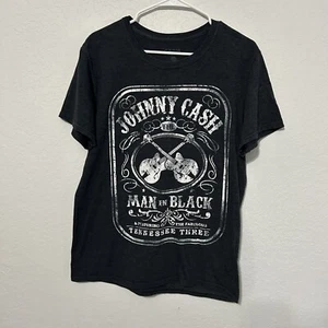 Johnny Cash Shirt Black The Man In Black Graphic Tee Herren Größe M von Cash - Bild 1 von 4